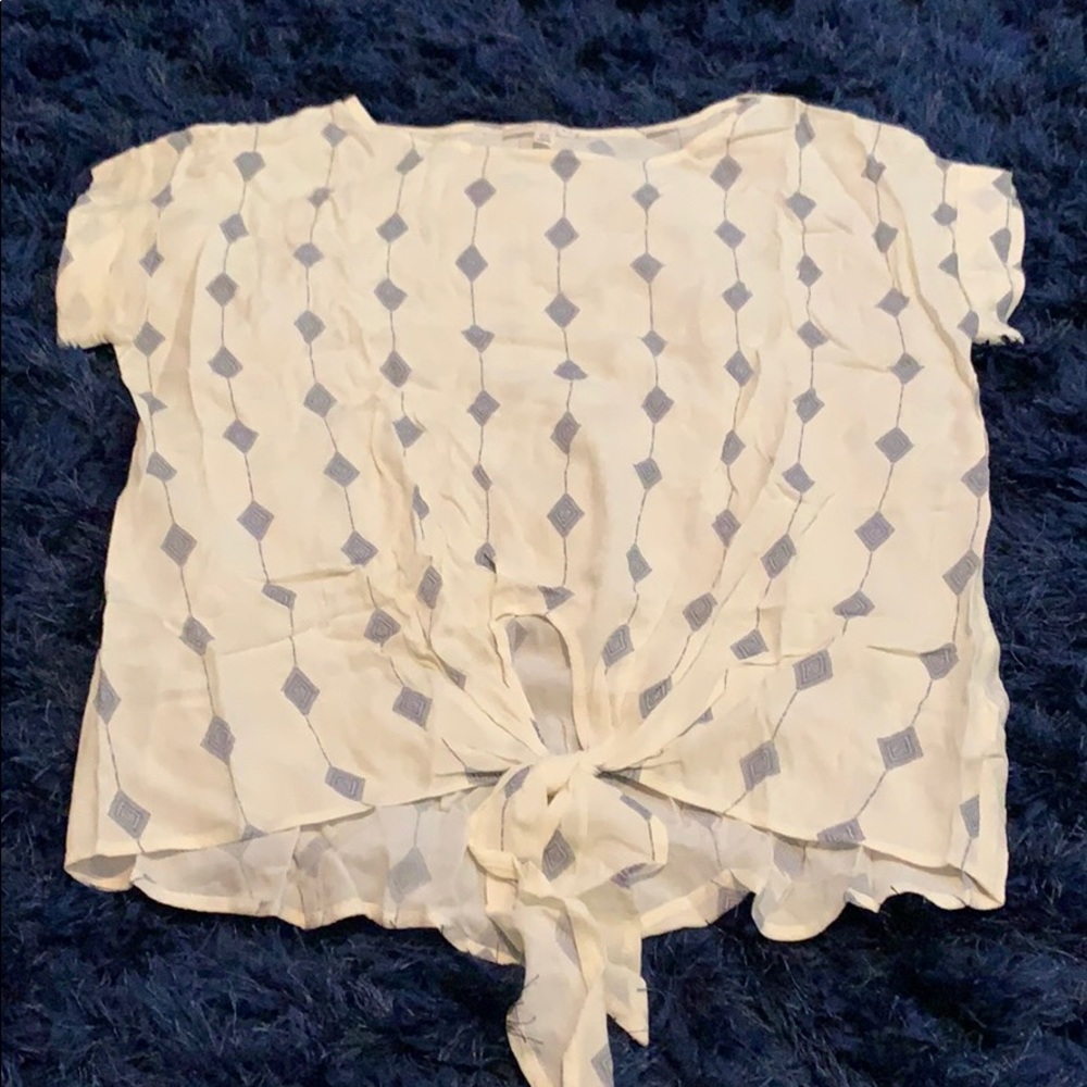 Tie waist blouse